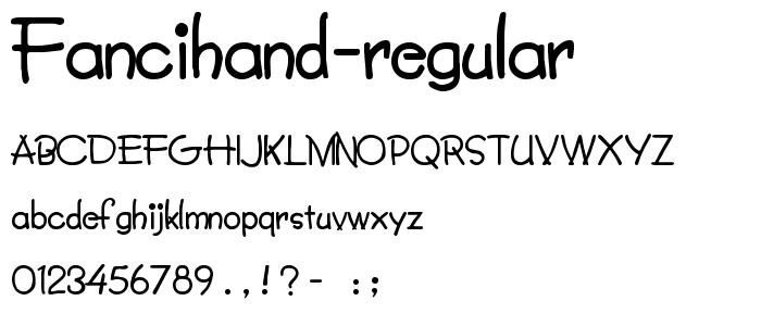 FanciHand Regular font