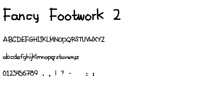 Fancy Footwork 2 font