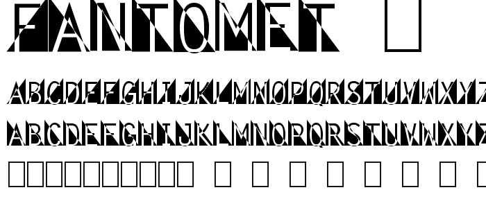 Fantomet 1 font