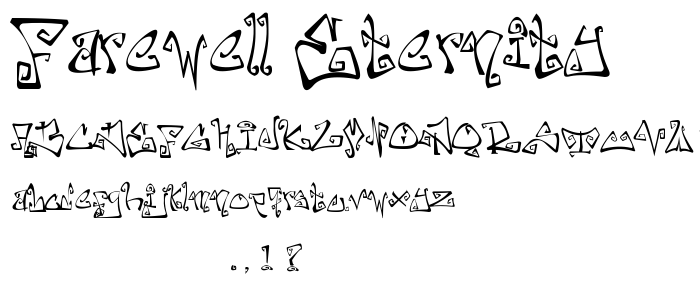 Farewell Eternity font