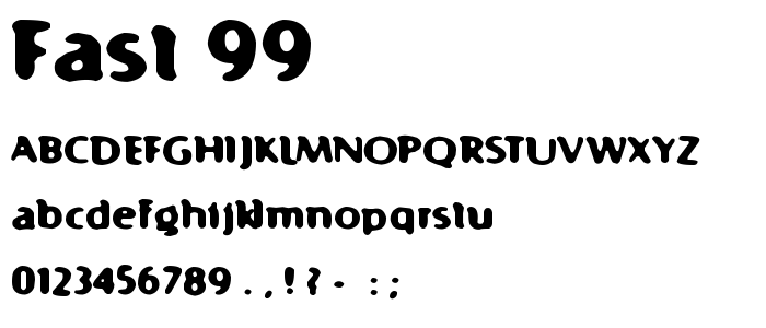 Fast 99 font