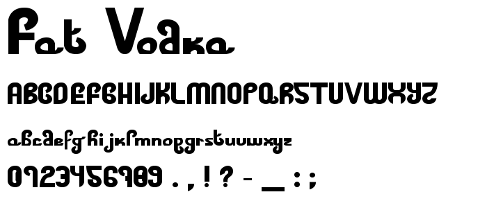 Fat Vodka font