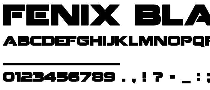 Fenix BlackletterCaps police