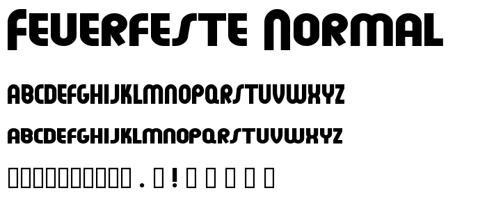 Feuerfeste Normal font