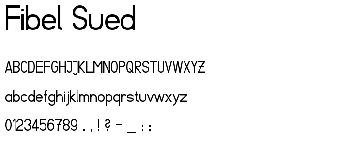 Fibel Sued font