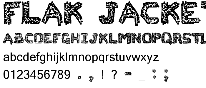 Flak Jacket font