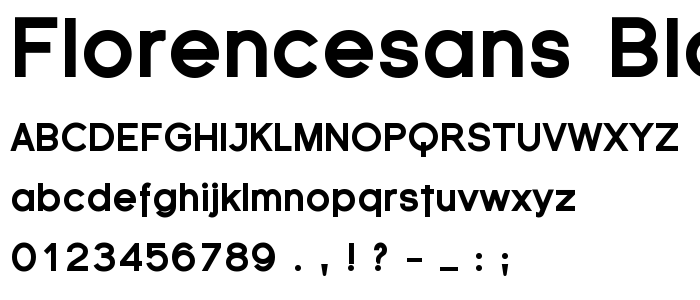 Florencesans Black font