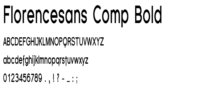 Florencesans Comp Bold font