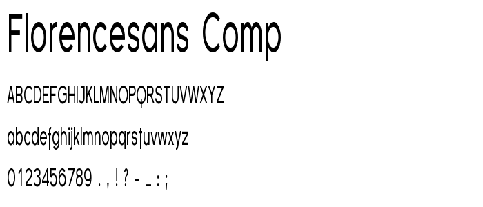 Florencesans Comp font