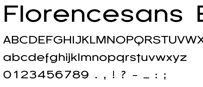 Florencesans Exp font