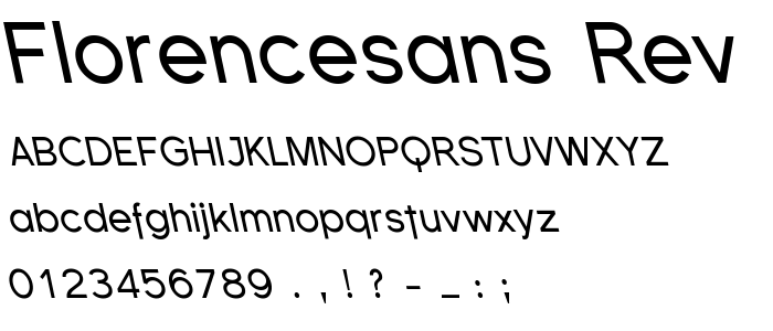 Florencesans Rev Italic font