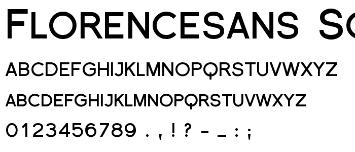 Florencesans SC Bold font