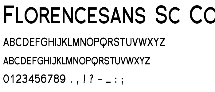 Florencesans SC Cond Bold font