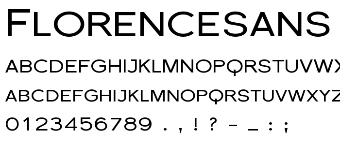 Florencesans SC Exp font