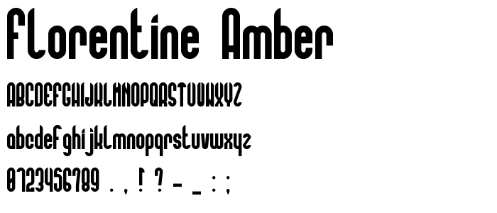 Florentine Amber font