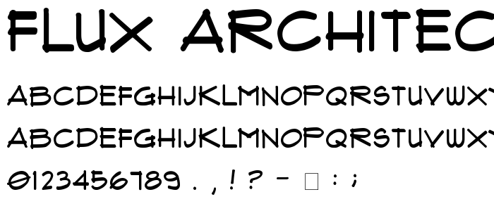 Flux Architect font