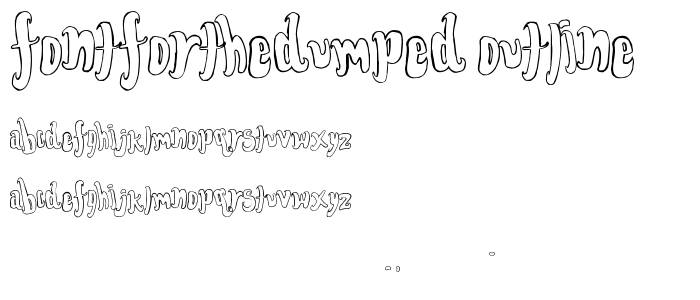 FontForTheDumped Outline font