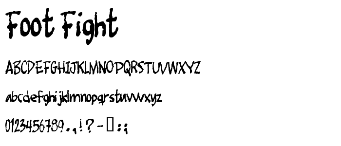 Foot Fight font