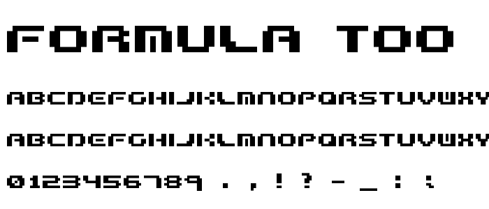 Formula too complex font