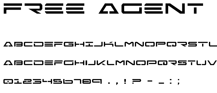 Free Agent font