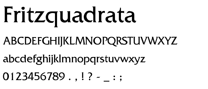 FritzQuadrata font