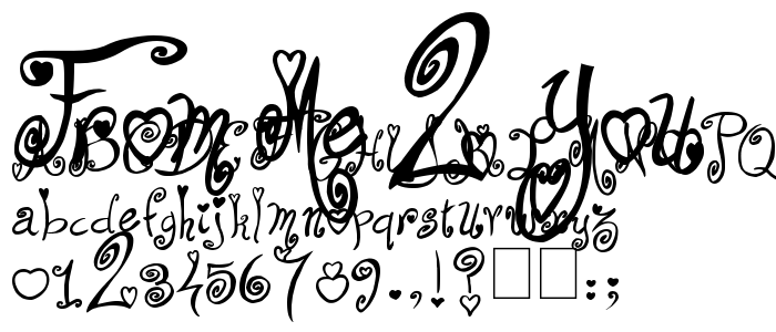 From Me 2 You font