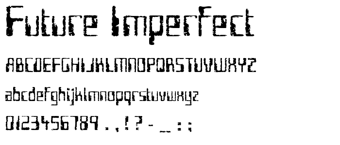 Future Imperfect font