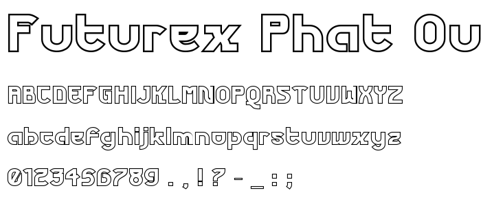 Futurex Phat Outline font