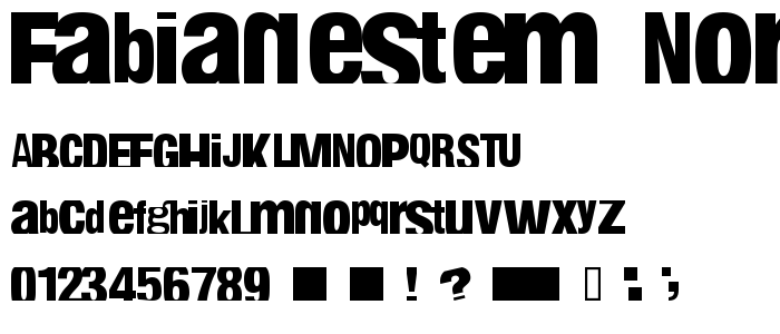 fabianestem Normal font