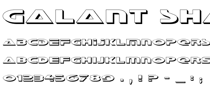 Galant Shadow font