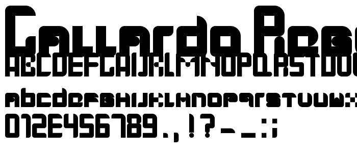 Gallardo Regular font