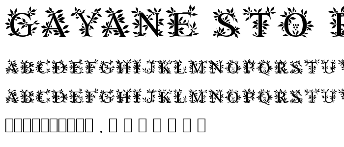 Gayane StO Regular font