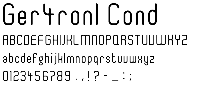 Ger4ronL Cond font