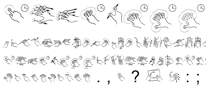 Gesture Glyphs police