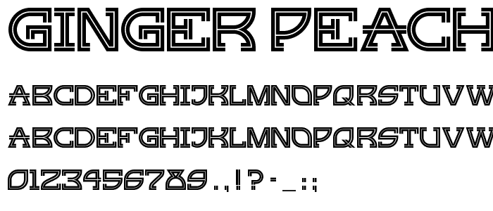 Ginger Peachy NF font