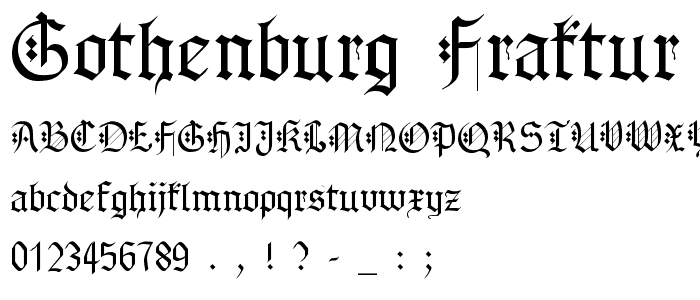 Gothenburg Fraktur police