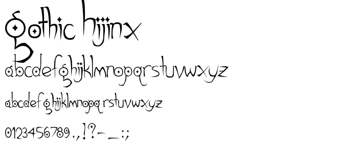 Gothic Hijinx font