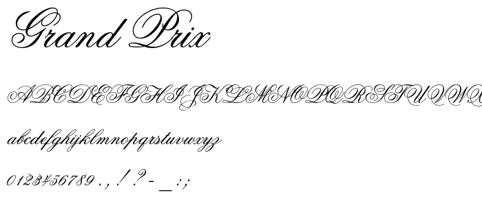 Grand Prix font