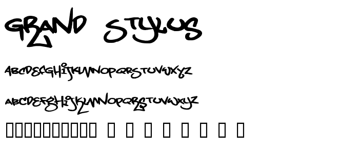 Grand Stylus font