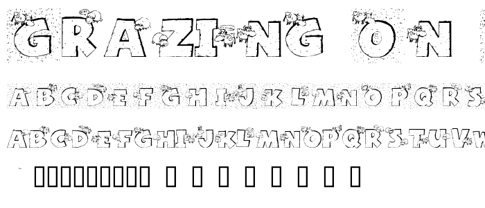 Grazing On Grass font