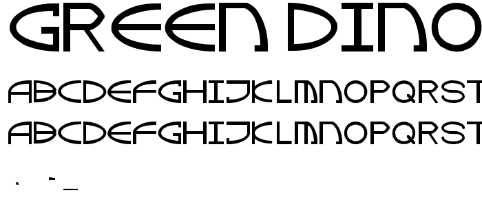 Green Dinosaur font