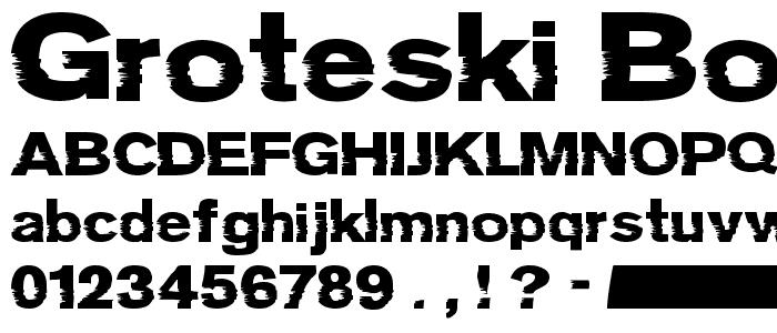 Groteski Bold police