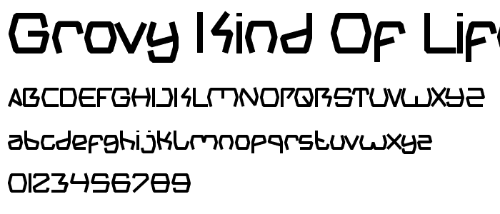 Grovy Kind Of Life font