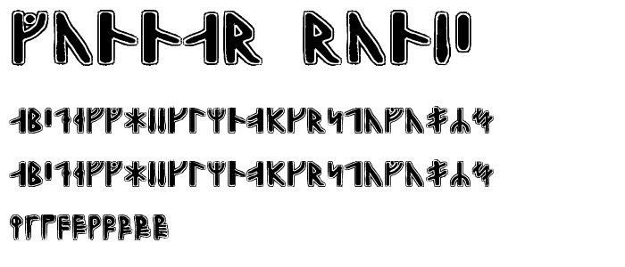 Gunnar Runic font