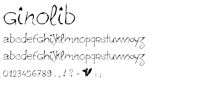 ginolib font