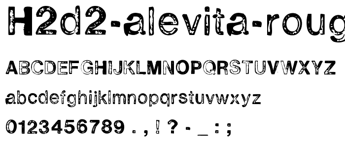 H2D2 Alevita Rough font