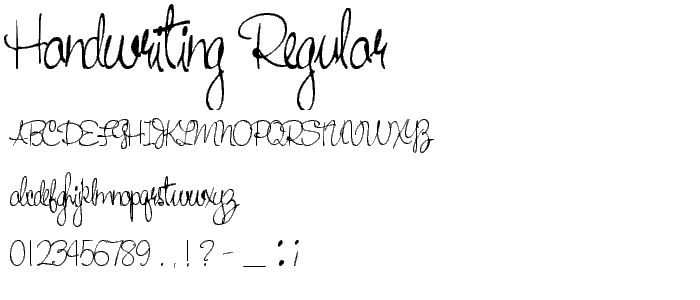 HANDWRITING Regular police