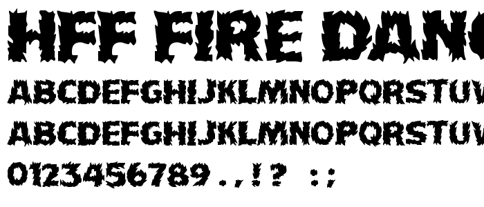 HFF Fire Dancer font