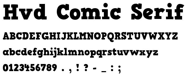 HVD Comic Serif Bold police