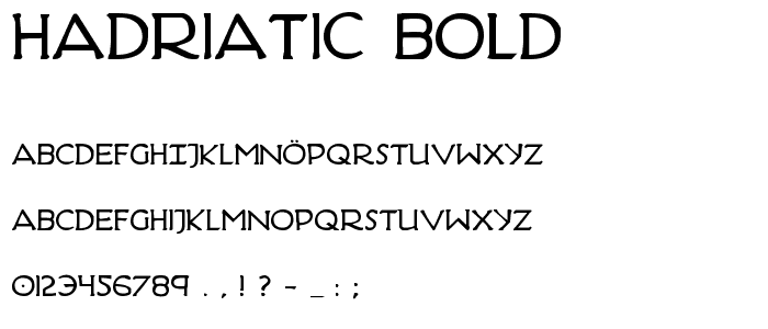 Hadriatic Bold police